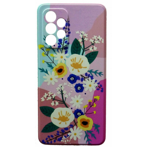 Θήκη Σιλικόνης Flower 3 Για Samsung Galaxy A32 5G Άσπρο