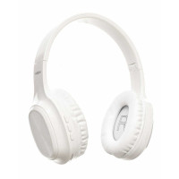 Moxom MX-WL26 Ασύρματα Bluetooth Over Ear Ακουστικά με 9 ώρες Λειτουργίας  Λευκά