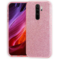Back Cover Σιλικόνης με Glitter Για Xiaomi Redmi Note 8 Pro Ροζ