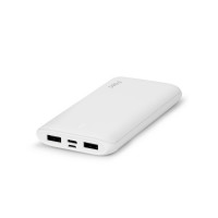 TTEC PowerSlim Duo 10000mAh 10W με Θύρα USB-A και 2 Θύρες USB-C Λευκό