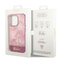 Guess PC/TPU Jungle Case for iPhone 14 Pro Max Pink