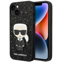 Karl Lagerfeld Glitter Flakes Ikonik Case for iPhone 14 Plus Black