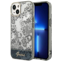 Guess GUHCP14MHGPLHG Apple iPhone 14 Plus grey hardcase Porcelain Collection