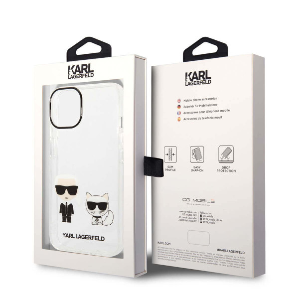 Karl Lagerfeld Ikonik Back Cover Πλαστικό Διάφανο (iPhone 14)