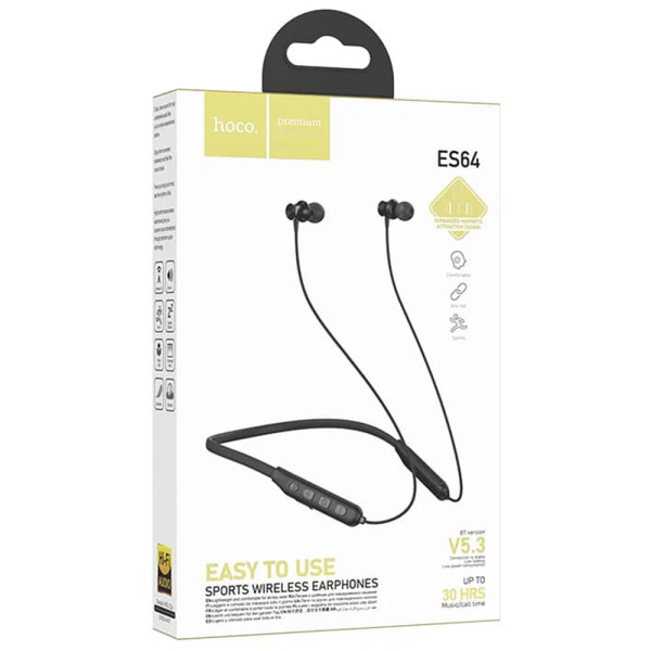 Hoco ES64 In-ear Bluetooth Handsfree Ακουστικά Μαύρο