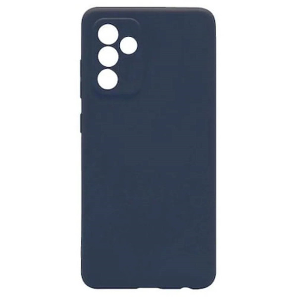 Θήκη Σιλικόνης Silky and Soft Touch Με Επένδυση Για Samsung Galaxy A34 5G Blue Navy