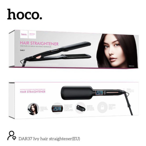 Hoco DAR37 Ivy Πρέσα Μαλλιών με Κεραμικές Πλάκες 45W Hoco DAR37 Ivy Πρέσα Μαλλιών με Κεραμικές Πλάκες 45W