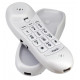 Σταθερό Ψηφιακό Τηλέφωνο Noozy Phinea N12 Λευκό με LED ένδειξη και Επιτοίχια Τοποθέτηση