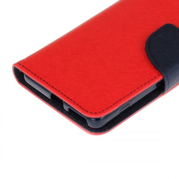 Θήκη Βιβλίο Για Samsung Galaxy S8 Plus Κόκκινη-Μπλε