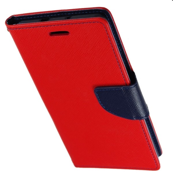 Θήκη Βιβλίο Για Samsung Galaxy S7 Κόκκινη-Μπλε