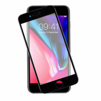 TEMPERED GLASS IPHONE 8/7 4.7" 9H 0.25mm SPECIAL BLACK IDOL 1991