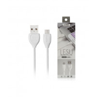Remax Regular USB 2.0 to micro USB Cable Λευκό 1m (Lesu)