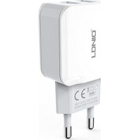 LDNIO 2x USB Wall Adapter Λευκό 2.4A (A2202)