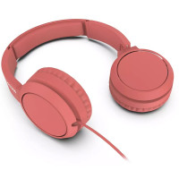 Ακουστικά Stereo Philips On-Ear Stereo 3.5mm TAH4105RD/00 Κόκκινο με Μικρόφωνο, Πλήκτρο Απάντησης