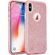 Hybrid Strass Full Pink Case For iPhone Xs Max