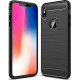 Θήκη Σιλικόνης  Carbon Για Apple IPhone Xs Max Μαύρη