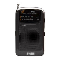 Φορητό Ραδιόφωνο N'oveen PR150 AM/FM, με Hands Free 3.5mm,με Λειτουργία Μπαταρίας 2 x 1,5V AAA Μαύρο
