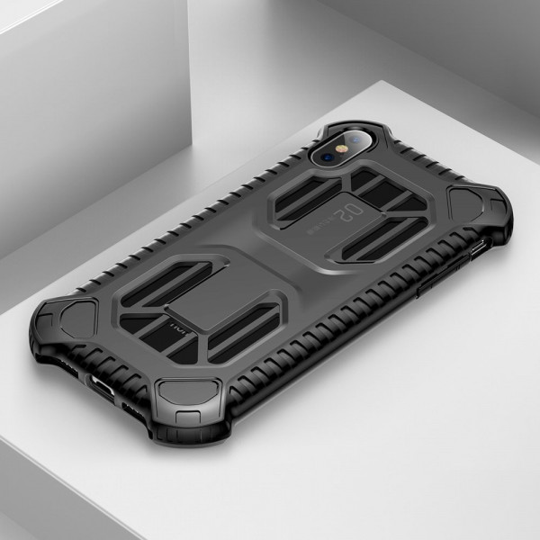 Baseus Cold Front Cooling Case Durable Cover with Ventilation Holes for Apple iPhone XS / X black (WIAPIPH58-LF01)