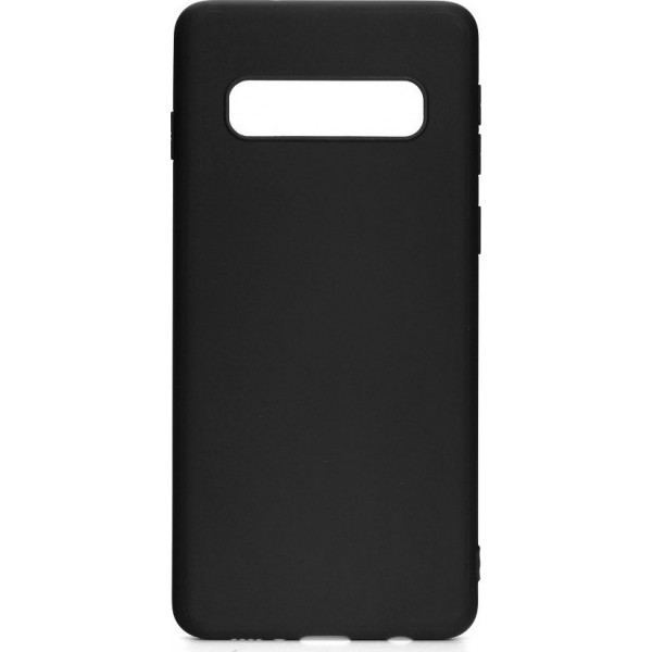 Θήκη Σιλικόνης  Soft TPU Back Cover Μαύρη Για Samsung Galaxy S10 Plus