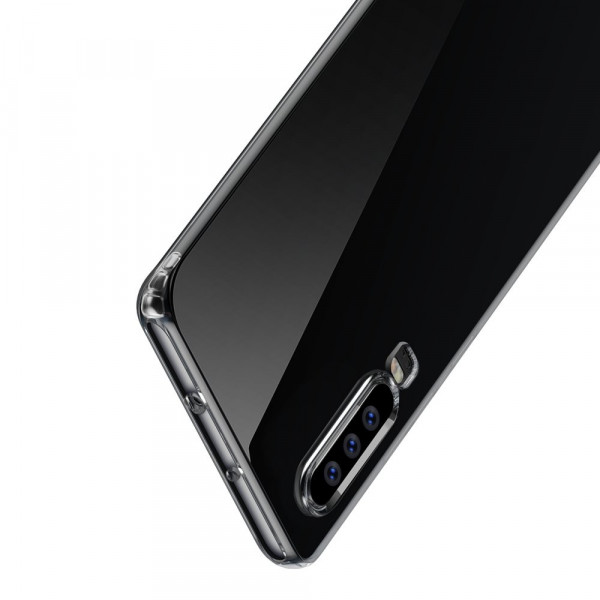Baseus Simple Series Case Transparent Gel TPU Cover for Huawei P30 transparent (ARHWP30-02)