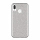 Back Cover Σιλικόνης με Glitter Για  Xiaomi Redmi Note 7/7 Pro  Ασημί