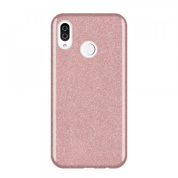 Back Cover Σιλικόνης με Glitter Για Xiaomi Redmi Note 7/7 Pro Ροζ