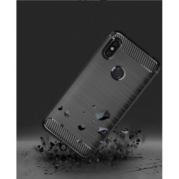 Θήκη Rugged Carbon TPU Xiaomi Redmi Note 6 Pro Μαύρη