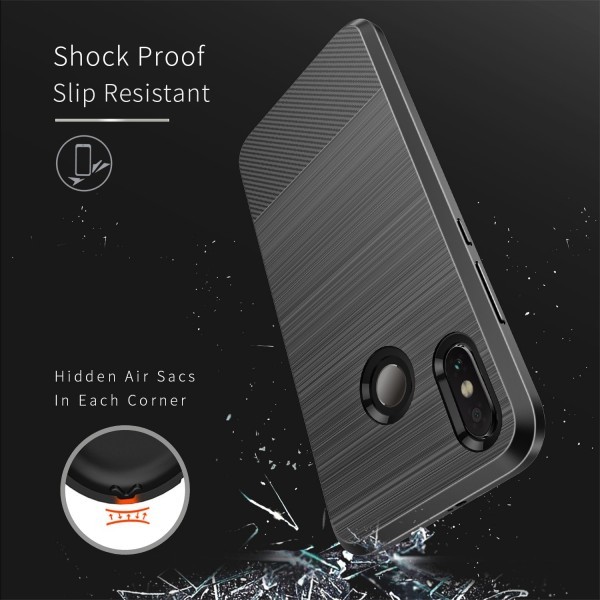Θήκη Σιλικόνης Carbon TPU Για Xiaomi Redmi 7 Μαύρη