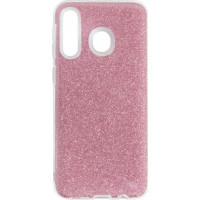 Back Cover Σιλικόνης με Glitter Για Samsung Galaxy A20e Ροζ