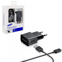 Samsung micro USB Cable & Wall Adapter Μαύρο (ETA-U90EB & ECB-DU5ABE)