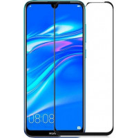 Full Face Tempered glass / Αντιχαρακτικό Γυαλί Πλήρους Οθόνης 5D - 9H Για Huawei Y7/Y7 Pro 2019 Μαύρο