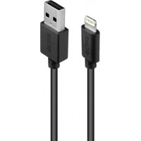 Acme Regular USB to Lightning Cable Μαύρο 2m (CB1032)