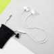 Remax RM-550 Earphones In-ear Headphones with Remote Control and Microphone white