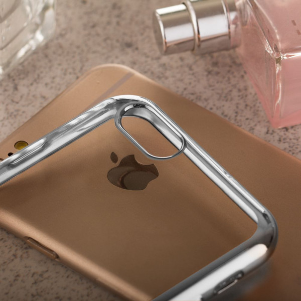 Θήκη Σιλικόνης Metalic Slim Για iPhone 6/6S Plus silver