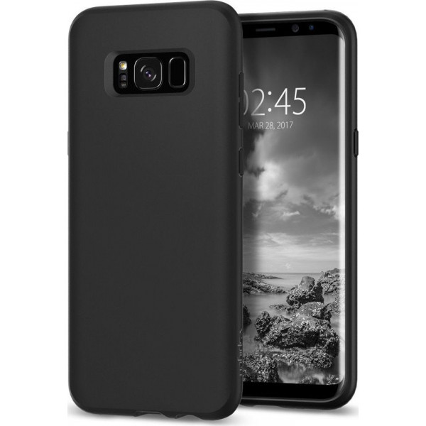 Θήκη Σιλικόνης TPU Για Samsung Galaxy S8 Plus Μαύρη Matt