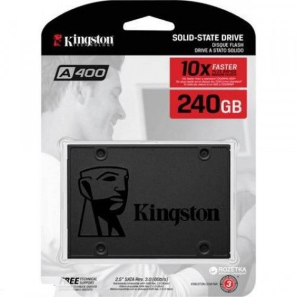 SSD Σκληρός Δίσκος Kingston 240GB A400 Sata III 2.5''