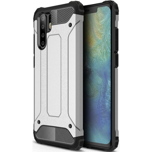 Θήκη Back Cover Hybrid Armor Για Huawei P30 Pro Ασημί