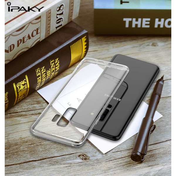 iPaky Effort TPU cover + Screen Protector for Samsung Galaxy S9 Plus G965 transparent