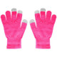 GLOVES FOR TOUCH SCREENS PINK MEDIUM SIZE