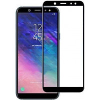 Full Face Tempered glass / Αντιχαρακτικό Γυαλί Πλήρους Οθόνης 5D - 9H Για Samsung Galaxy A6 Plus 2018 Μαύρο