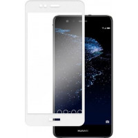 Full Face Tempered glass / Αντιχαρακτικό Γυαλί Πλήρους Οθόνης 5D - 9H Για Huawei Ascend P10 Lite Mini Άσπρο