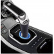 Bluetooth FM Transmitter  με Οθόνη Led, Ανοιχτή Ακρόαση, Audio-In και Υποδοχή USB 5V 3.1A Ασημί