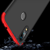 GKK 360 Protection Case Front and Back Case Full Body Cover Xiaomi Redmi 7 black-red