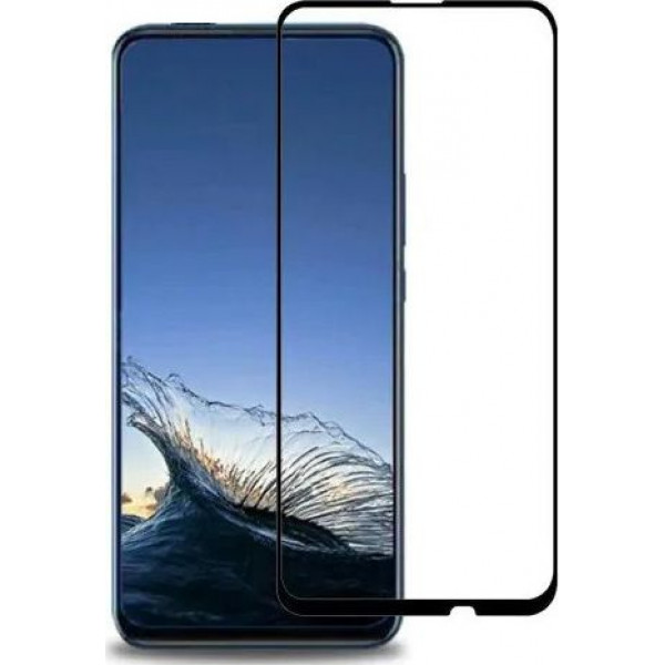 Full Face Tempered glass / Αντιχαρακτικό Γυαλί Πλήρους Οθόνης 5D - 9H Για Huawei P Smart Z / Y9 Prime 2019 Μαύρο