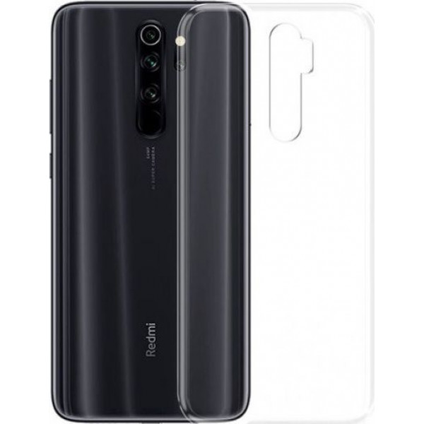 Θήκη Σιλικόνης Για Xiaomi Redmi Note 8 Pro Διάφανη