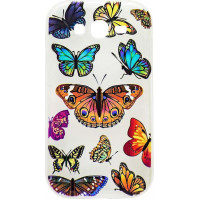 Θήκη Σιλικόνης Για Apple iPhone 6/6S Διάφανη Με Σχέδια Πεταλούδες