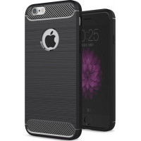 Θήκη Σιλικόνης Carbon Για Apple Iphone 6/6S Μαύρο