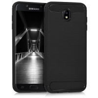 Θήκη Σιλικόνης Carbon Για Samsung Galaxy J7 (2017) Μαύρη