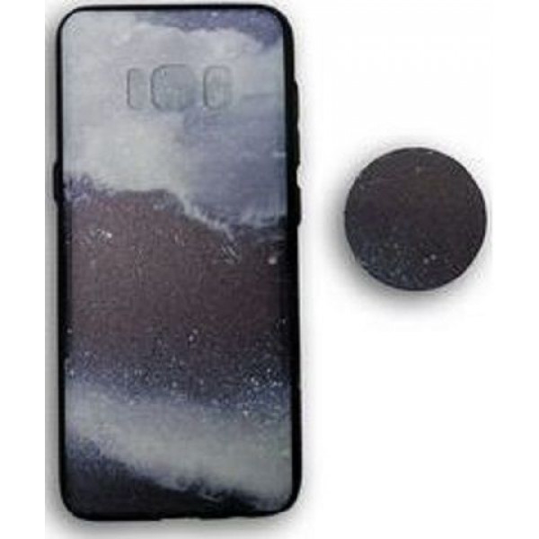 Back Cover Σιλικόνης με Pop Mobile Stand Για Samsung Galaxy S8 Plus ocean effect