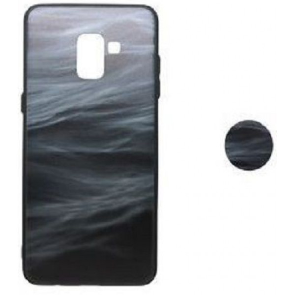 Back Cover Σιλικόνης με Pop Mobile Stand Για Samsung Galaxy S8 Plus ocean effect